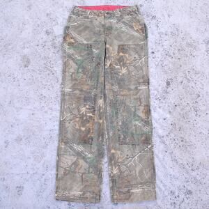 Vintage Carhartt 101821 977 Realtree Camo Double Knee Carpenter Pant 29x32